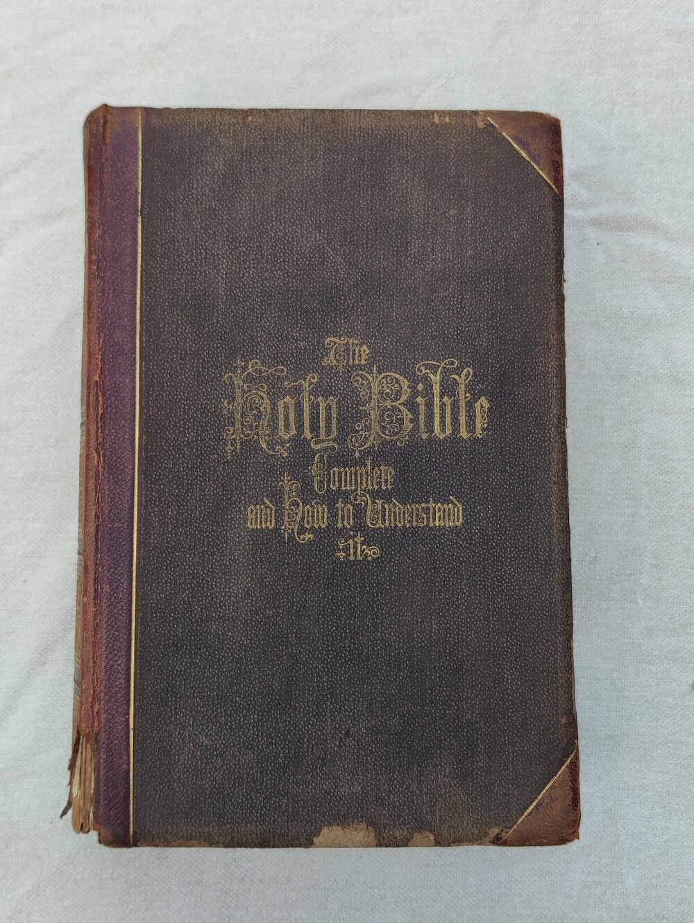 Antique 1875 Hitchcock’s New and Complete Analysis of the Holy Bible Scripture